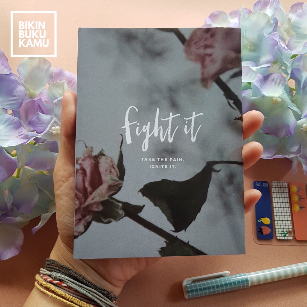 

[57gsm] A6 Notes Notebook Mini Saku Pocket Book Bookpaper Softcover Polos - Fight It