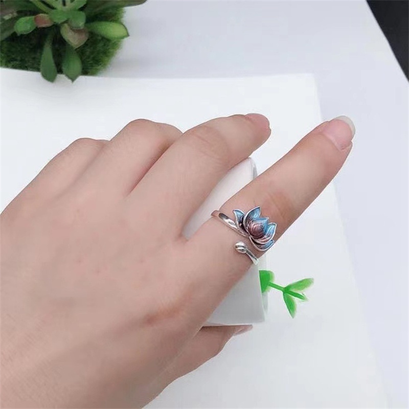 Cincin Model Terbuka Desain Hewan Bunga Aster Ganda Aksen Mutiara Opal Zircon Dapat Disesuaikan Untuk Wanita