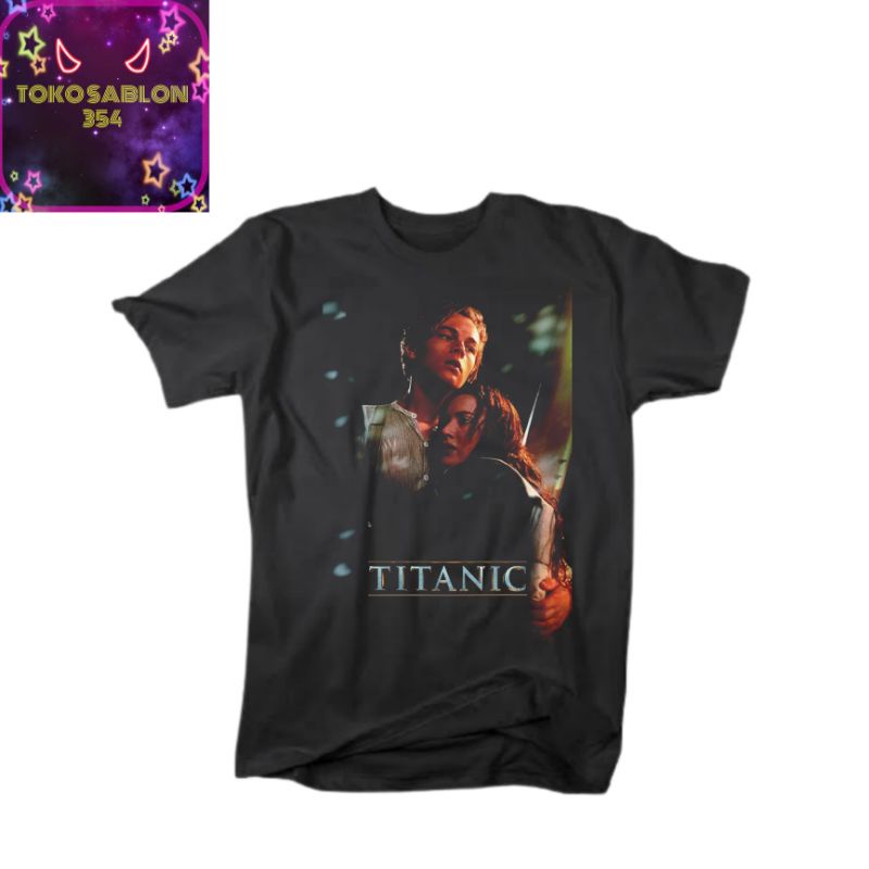 Kaos TITANIC Logo 2sejoli tokoh karakter Poster tee Vintage movie film 1997 • best seller Netflix se