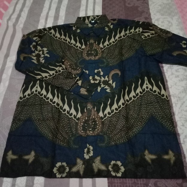 Batik Pria Jumbo Big Size Kemeja Batik Lengan Panjang M L Xl Xxl Xxxl Xxxxl Xxxxxl 05