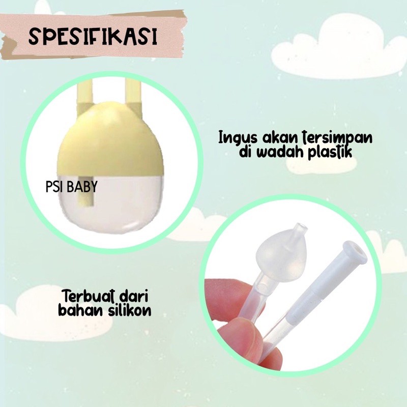 ALAT SEDOT INGUS BAYI SILICON - hisap ingus bayi- nasal aspirator - pembersih hidung