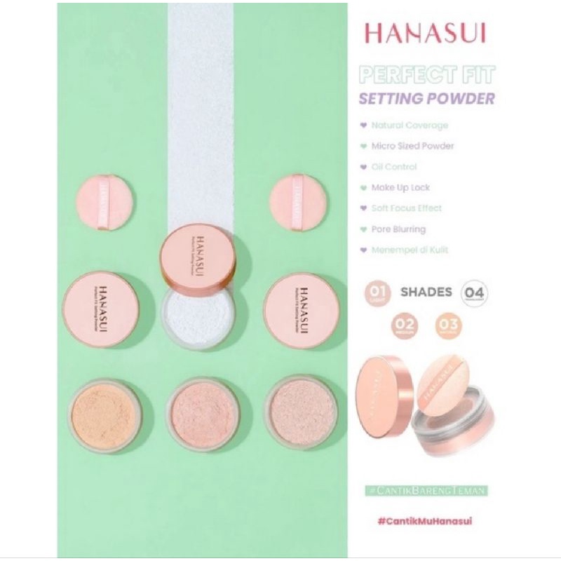 HANASUI LOOSE POWDER/Bedak tabur hanasui