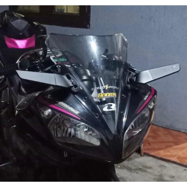 SPION WINGLET STEALTH MODEL RIZOMA F22 R ZX25R NINJA 250FI KARBU CBR R15 R25 NMAX NEW NMAX OLD UNIVERSAL SEMUA MOTOR SPION KAWASAKI ZX 10R / SPION WINGLET ZX25R / SPION FAIRING R25 R15 CBR250RR ZX636