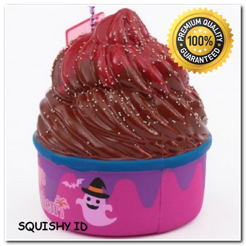 Squishy Cupcake Halloween Chocolate Orange and Galaxy Squishy Licensed Sunny's Kitchen