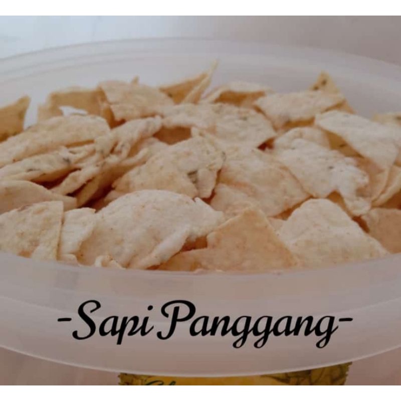 

Kerupuk Opak Rasa Sapi Panggang Kemasan Large / Kerupuk Khas Bukittinggi