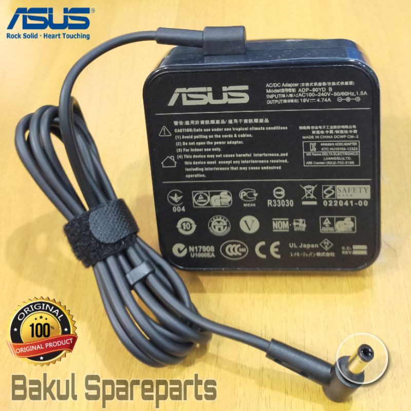 Adaptor charger ASUS VIVOBOOK S400 S400C S400CA-CA094H Ultrabook - ORIGINAL - MODEL KOTAK