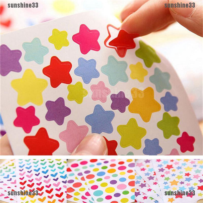 Bayar di Tempat Stiker Bentuk Bintang Warna Warni untuk Bayar di Tempat Stiker Bentuk Bintang Warna Warni untuk
