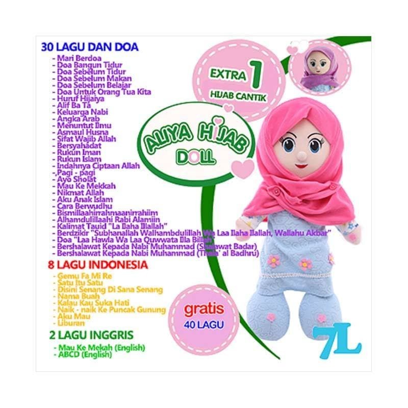 Mainan Edukasi Boneka ALIYA HIJAB Boneka Mengaji, Berdoa dan Bernyanyi