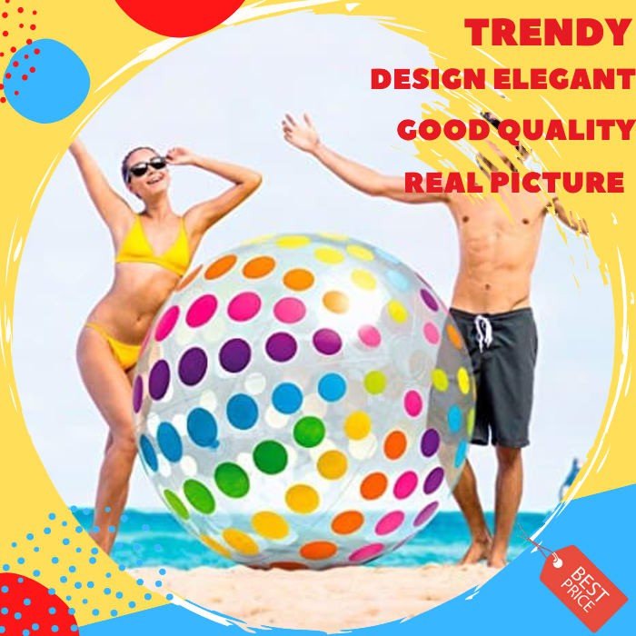 Intex Transparent Giant Beach Ball 1.83m. Bola Kolam Renang / Pantai SS779