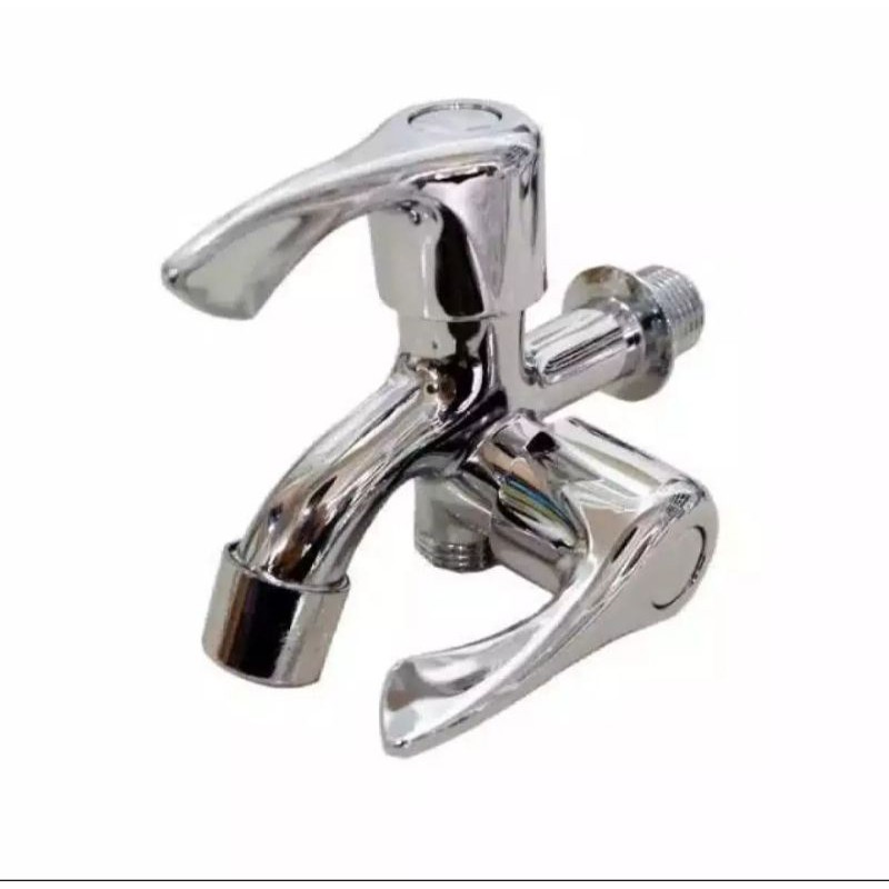 Kran Cabang Shower Mesin Cuci Stainless Steel High Quality