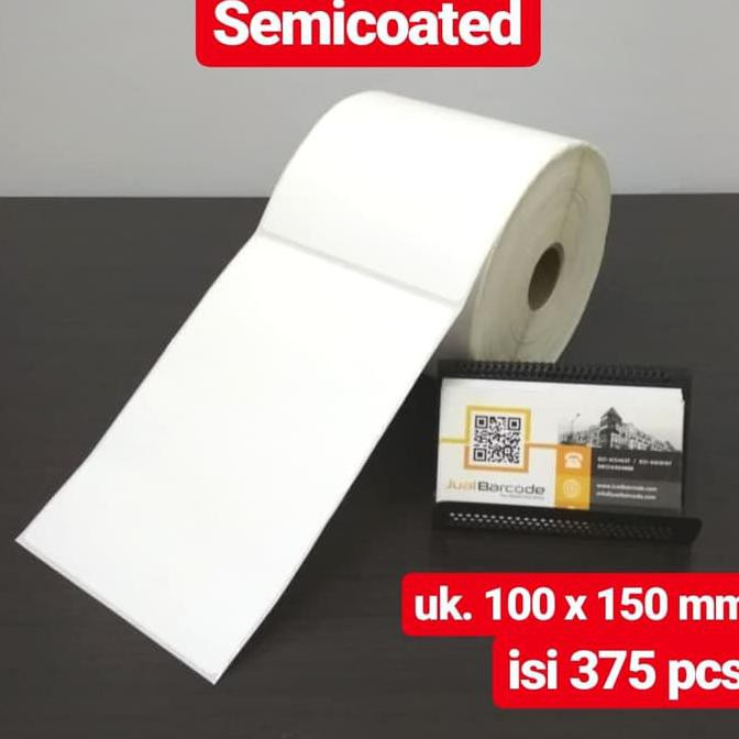 

Best Produk] Label Barcode 100 X 150 Kertas Sticker Semicoated 100X150 Mm (375 Pcs)