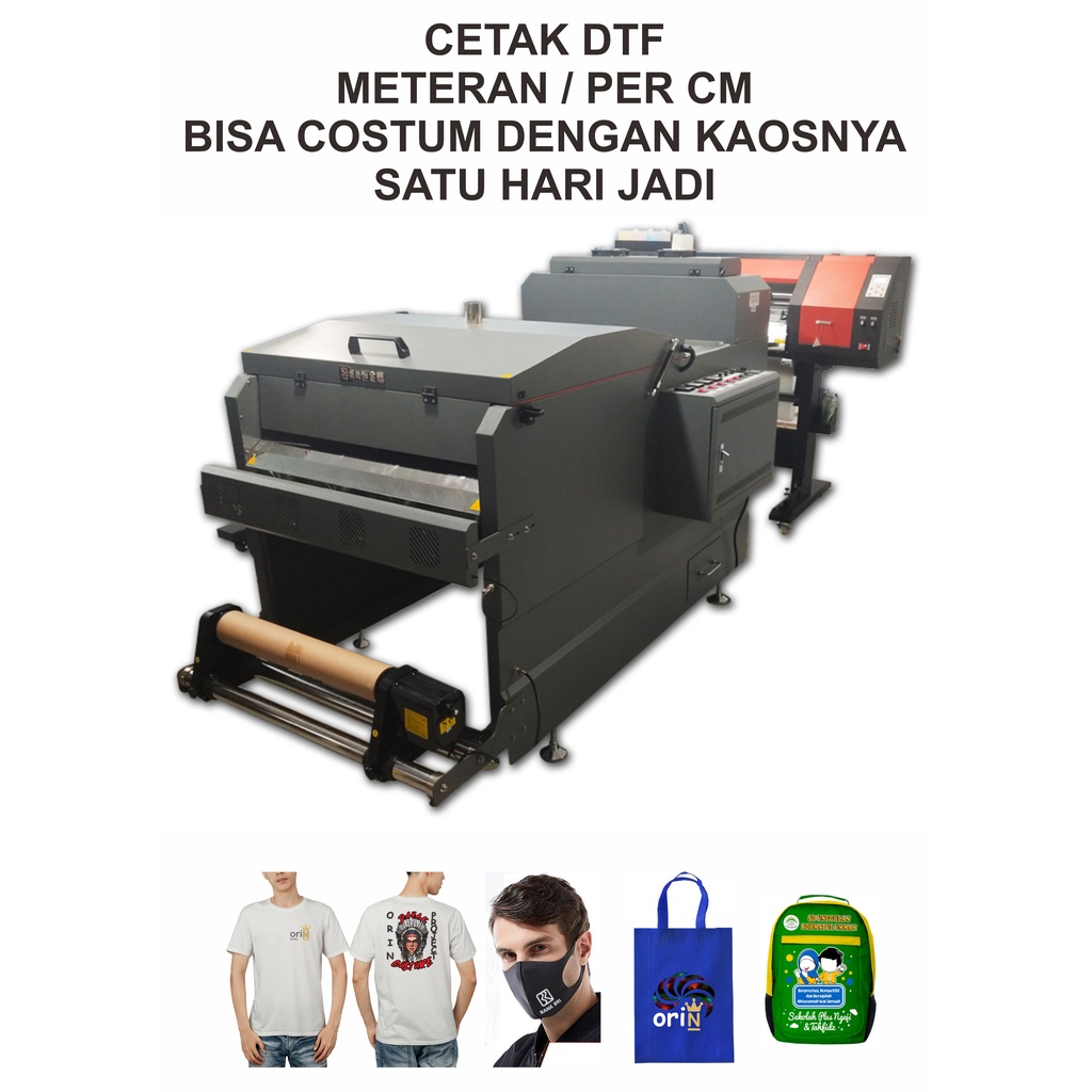 Sablon DTF Meteran  dan PerCM