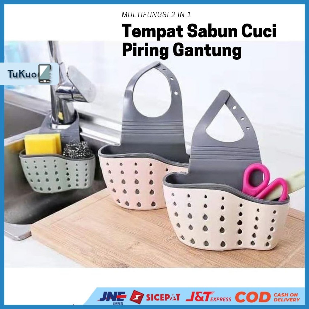 TEMPAT SABUN CUCI PIRING GANTUNG MULTIFUNGSI DOUBLE 2IN1 TEMPAT SABUN CUCI PIRING GANTUNG MULTIFUNGSI DOUBLE 2IN1