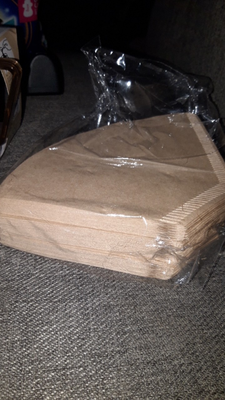 Paper Drip Coklat 100 Pcs - Alat Kopi Kertas Filter Flat Bottom