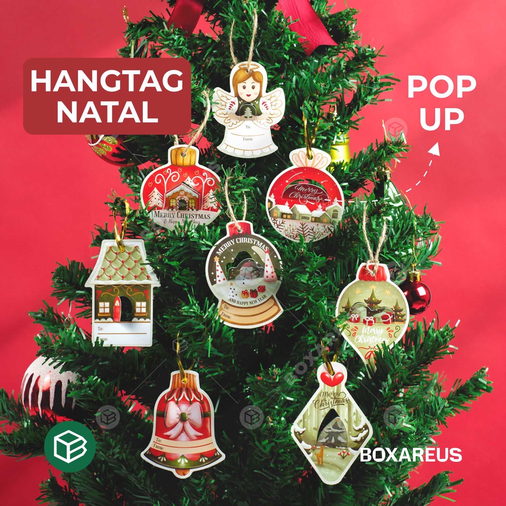 Hang Tag Natal Gantungan Christmas Hangtag Hiasan Parsel | HTK SC2
