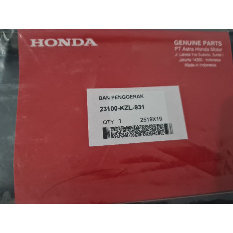 Vanbelt Van Belt Honda Beat FI  Scoopy Spacy F1 KZL