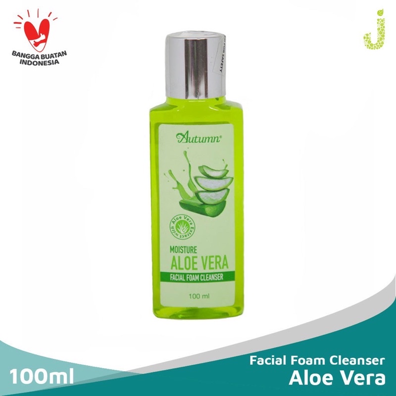 Ready Stok (BPOM) Autumn Moisture Aloe Vera Facial Foam Cleanser 100ML