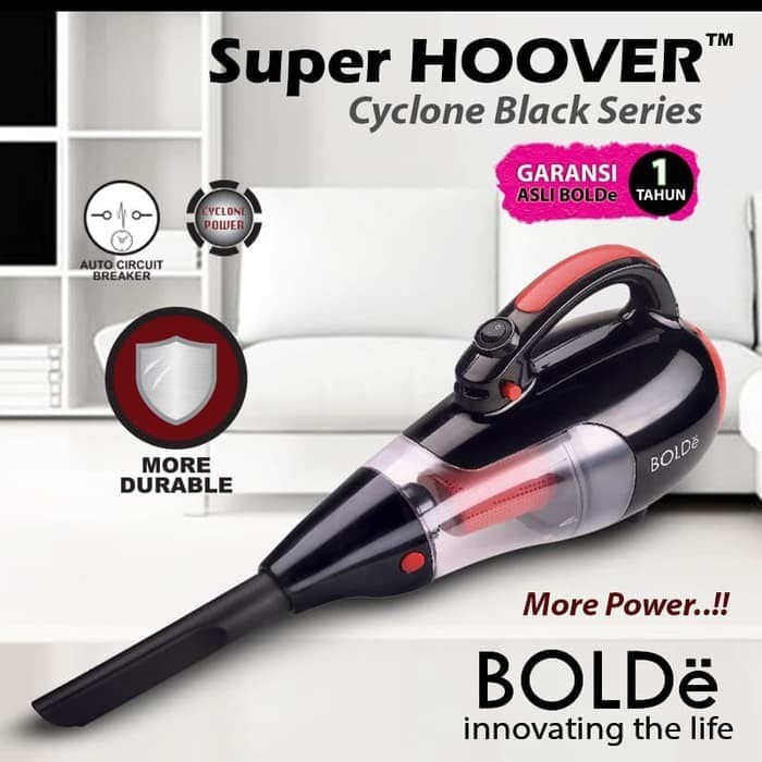 BOLDE SUPERHOOVER CYCLONE HEPA FILTER HITAM ( VACUUM CLEANER BLACK )