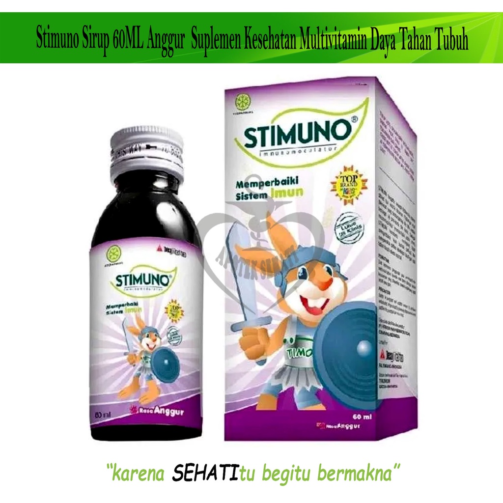 Stimuno Sirup Anak Suplemen Daya Tahan Tubuh Syrup Ekstrak Meniran