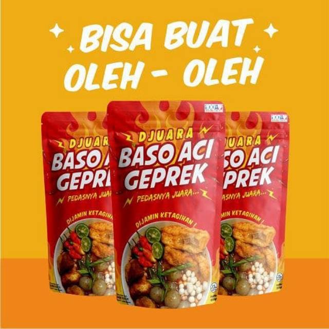 

Baso aci geprek juara