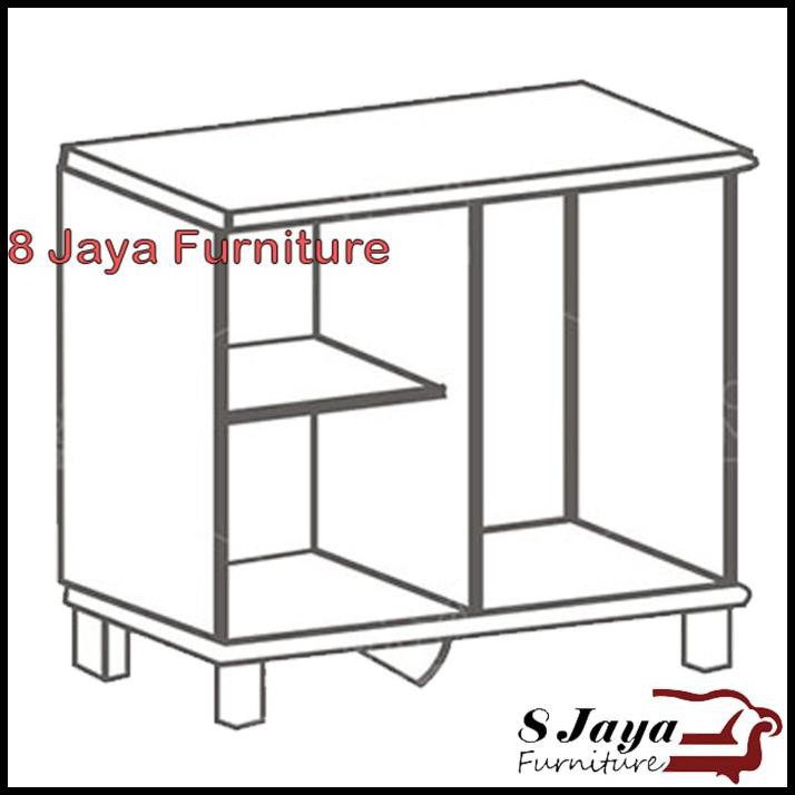 Kitchen Set Bawah Infinity Graver Series Ksb 2542 Pintu 2 Minimalis - Putih