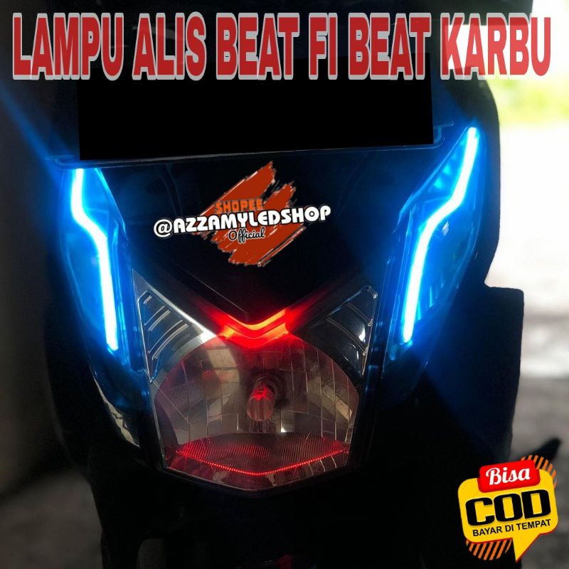 Lampu alis LED DRL alis flexible lentur BEAT Fi BEAT KARBU no bintik terang berkualitas