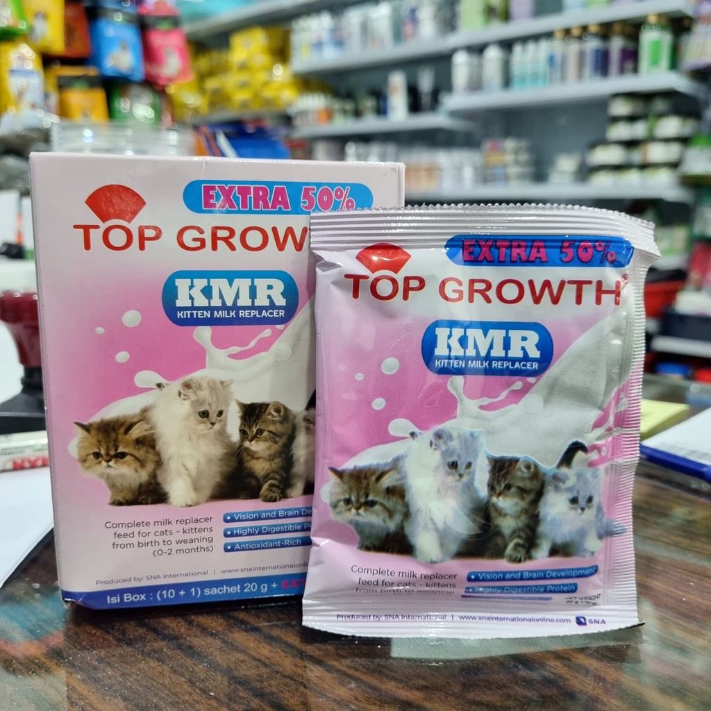 Top Growth Kitten Milk Susu Anak Kucing 30Gram