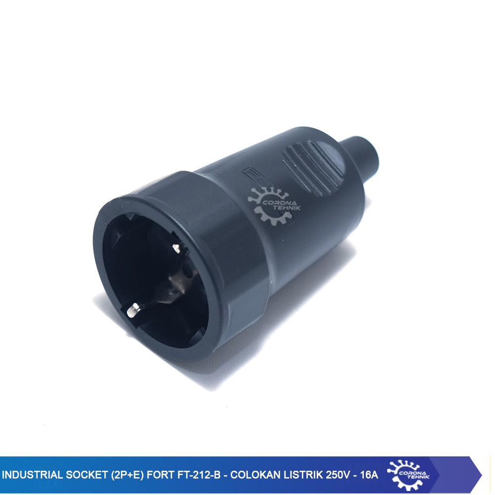 Colokan Listrik 250V - 16A - Industrial Socket (2P+E) FORT FT-212-B