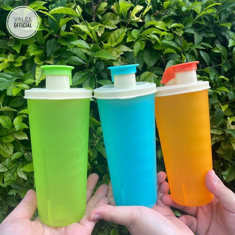 Gelas Tutup Plastik Pepino / Tumbler Colorful Tutup Flip Top 450 ML - Souvenir Ulang Tahun