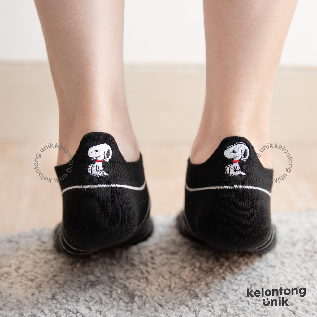 SNOOPY POLOS - Kaos Kaki Pendek Semata Kaki/ Kaos Kaki Ankle Dewasa Wanita-7