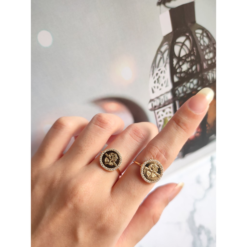 Cincin Bunga emas asli 700