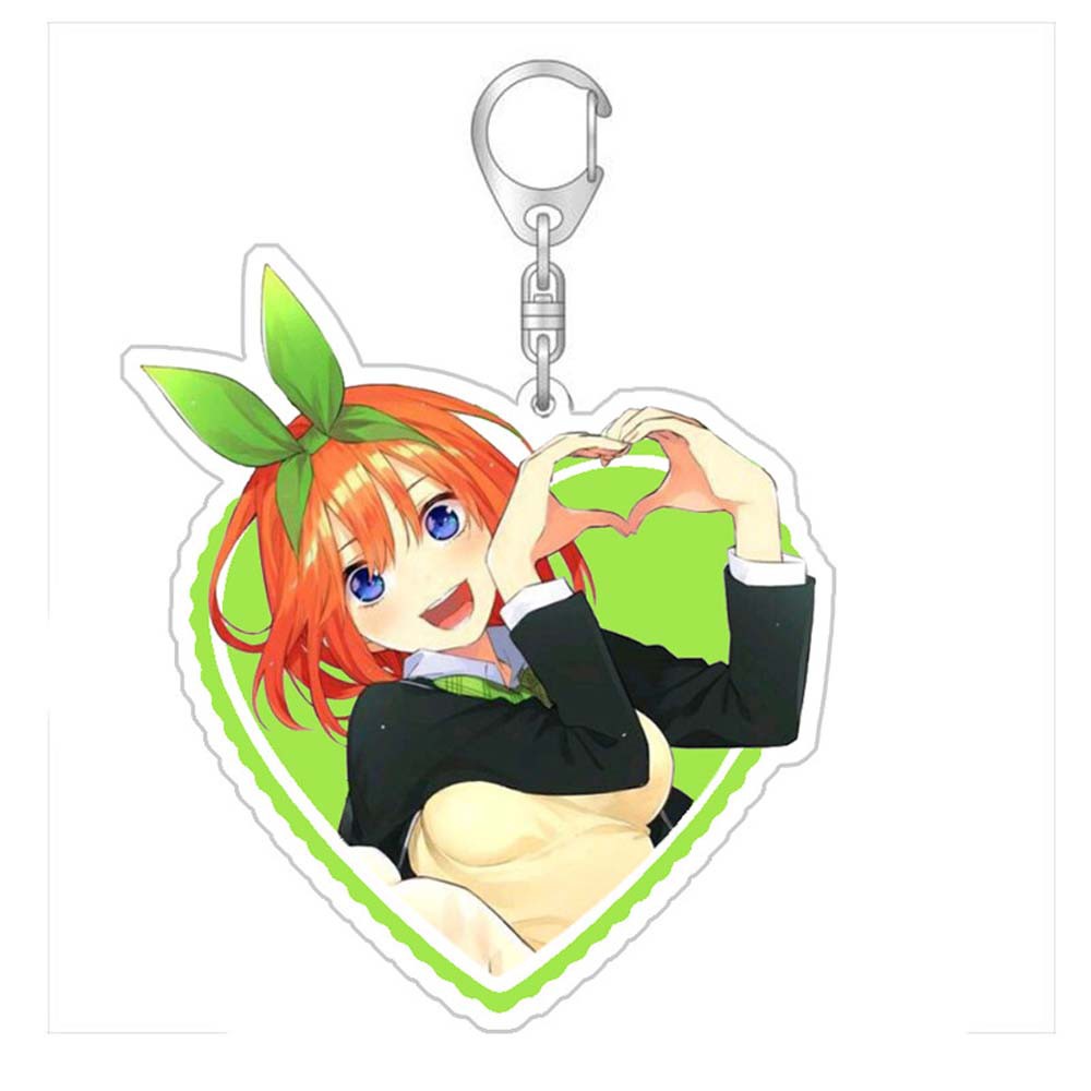 Lanfy Gantungan Kunci Motif Anime Nakano Miku Yotsuba Itsuki Gotoubun No Hanayome Bahan Akrilik