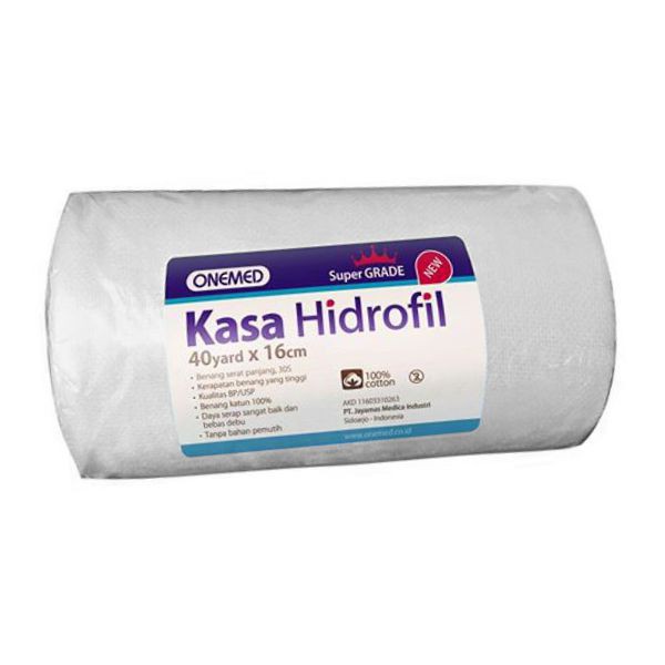 Kasa Hidrofil 40yardx16cm Super Grade OneMed rol