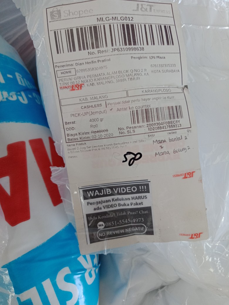 Bantal Dan Guling Set Dewasa Hotel Murah (m Set)