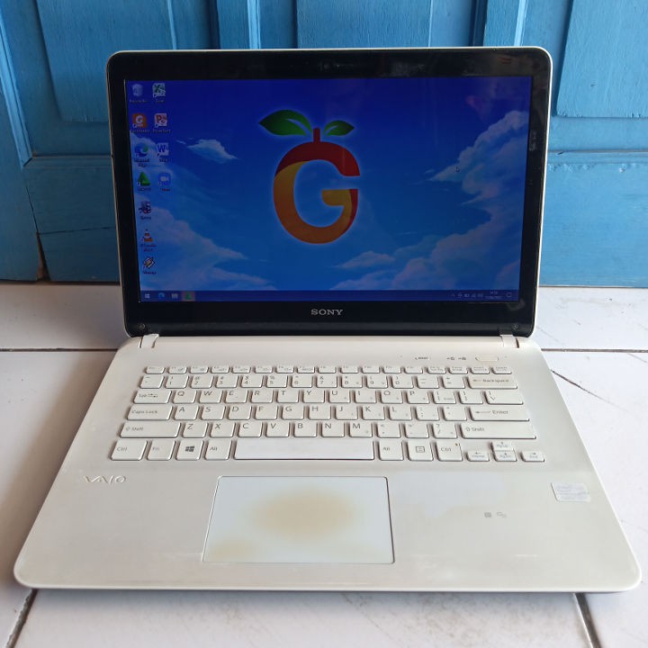 Sony Vaio SVF14218SG Putih Intel Core i5 VGA NVidia RAM 8GB SSD 128GB Laptop Second Bekas Gaming
