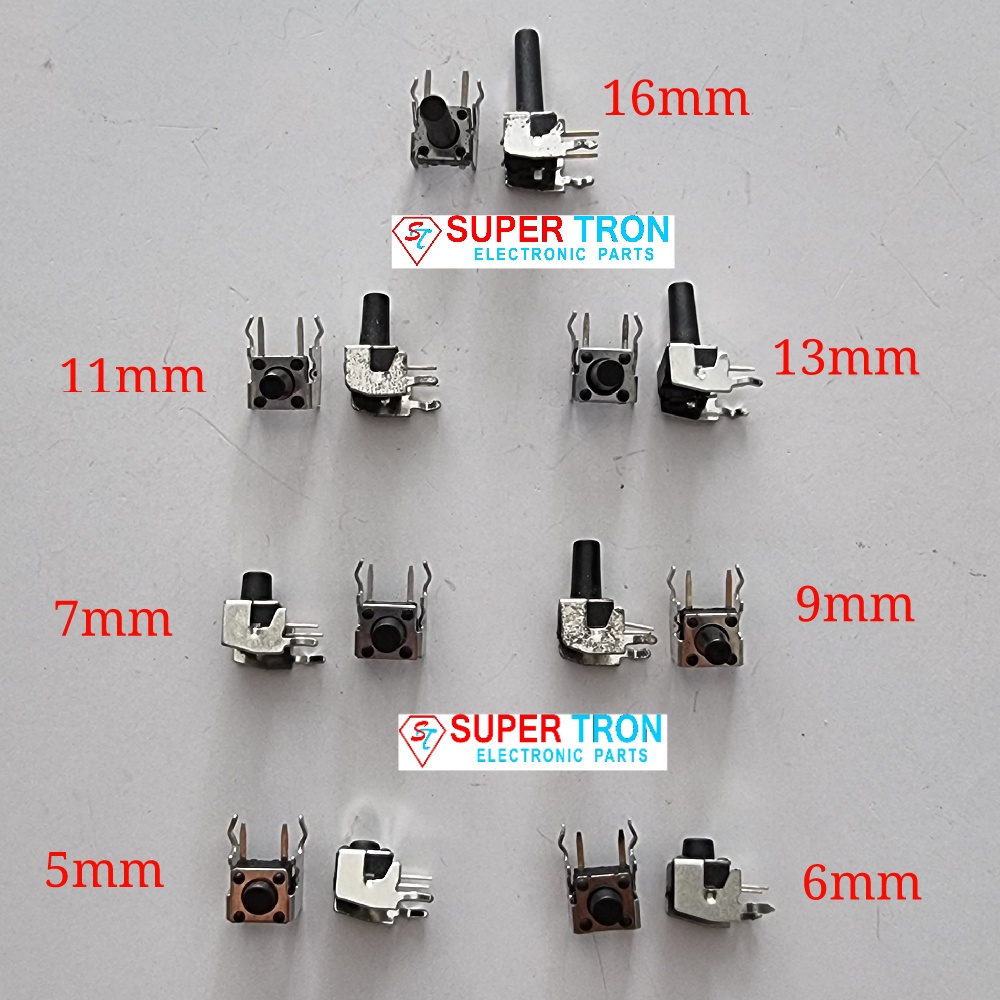 Tactile Tact Switch 6x6 2pin Plat - 10pcs