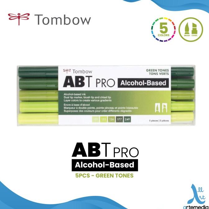 

(BISA COD) Brush Pen Tombow ABT PRO Green Tones Dual Marker EKSLUSIF Kode 1204