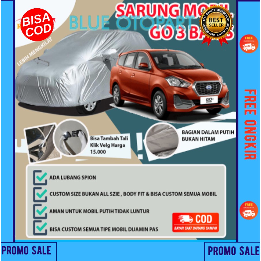 DATSUN GO Body Cover DATSUN GO Sarung Mobil Datsun GO+ panca 2 baris 3 baris