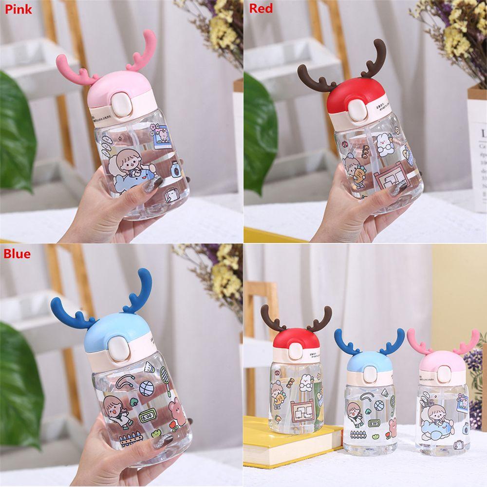 Solighter Botol Air Minum Olahraga 400ML Portable Cartoon Water Cup