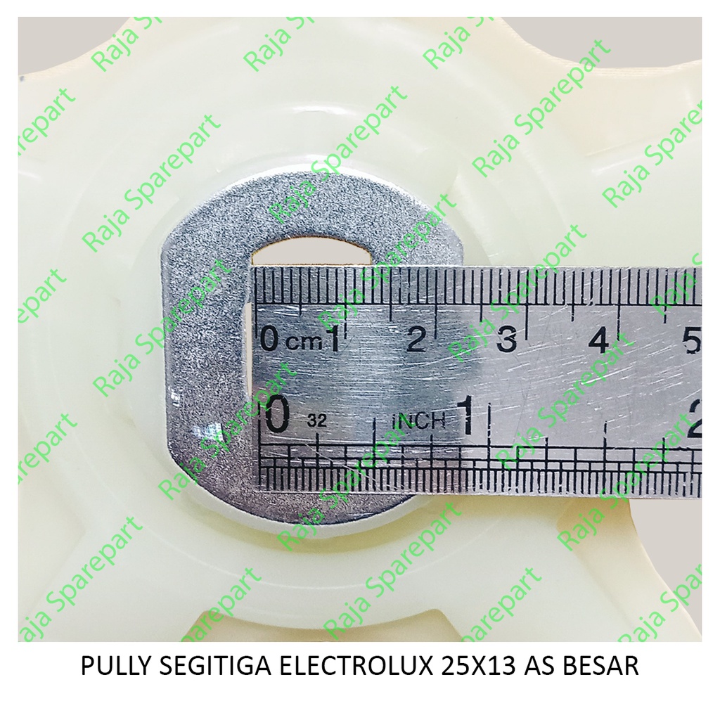 PSEB PULI MESIN CUCI / PULLEY SEGITIGA / PULLY SEGITIGA ELECTROLUX 25X13 AS BESAR
