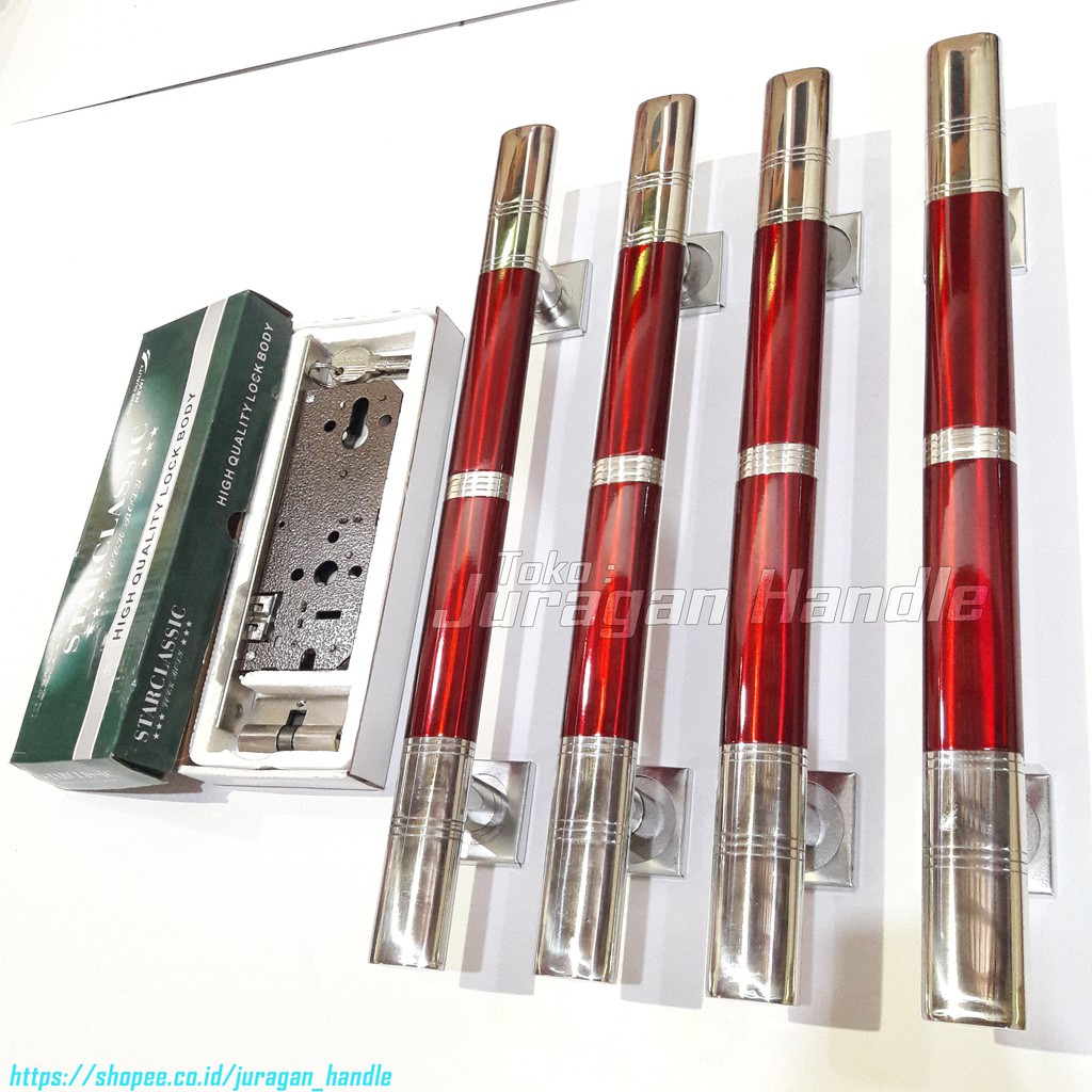 handle pintu rumah kunci set 45 cm gagang pintu rumah kunci set tarikan pintu rumah kunci set