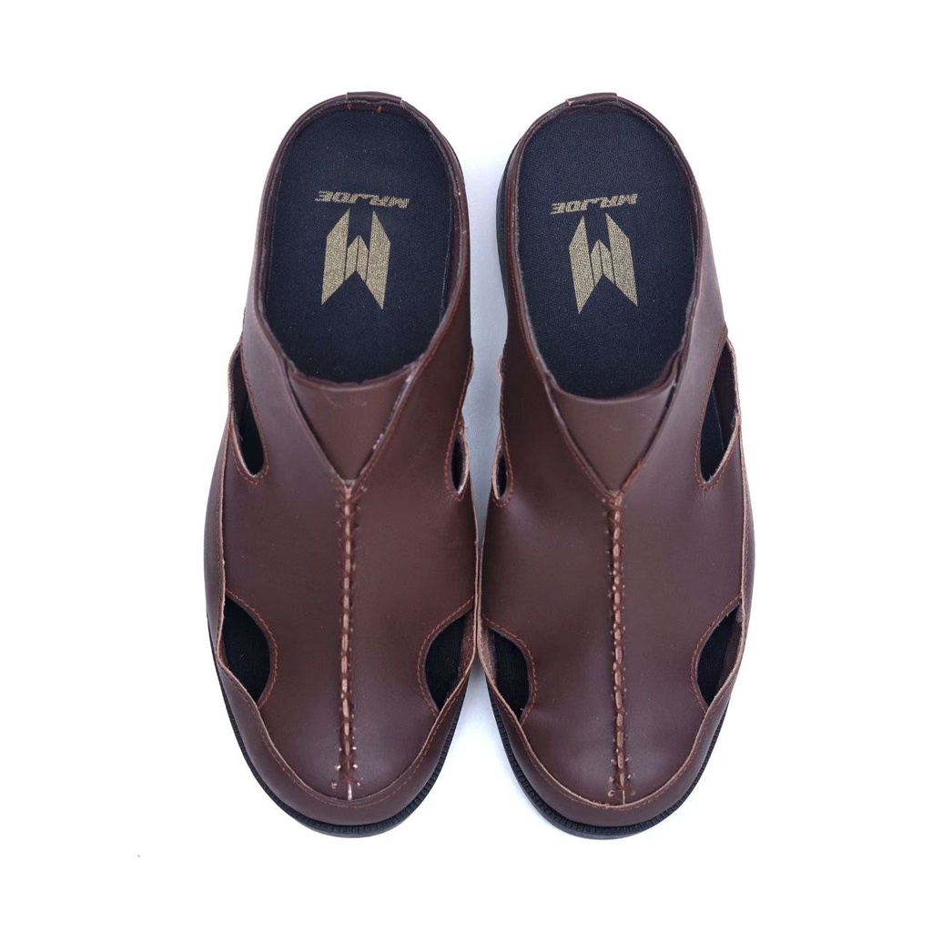 SEPATU sandal KULIT  Pria MR JOE bustong hiro WIRO ASLI ORIGINAL FHASION SANTAI RESMI KERJA KANTOR - SENDAL SLIP ON SELOP SLOP SLIDE SLIPER KULIT COWOK - SANDAL INDIAN PRIA