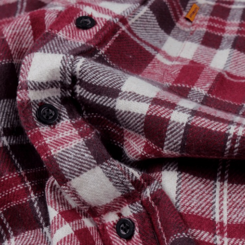 AFTERLIFE - Kemeja Flannel Crimson