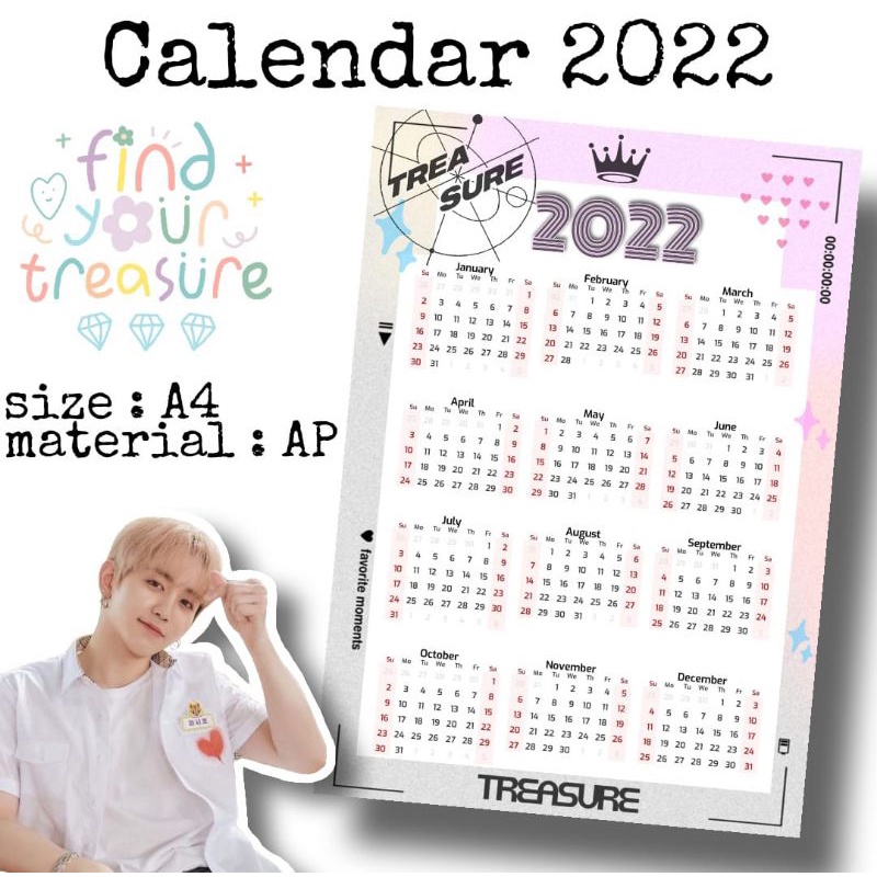 

Kalender Treasure 2022 Kpop Yg Calendar Custom