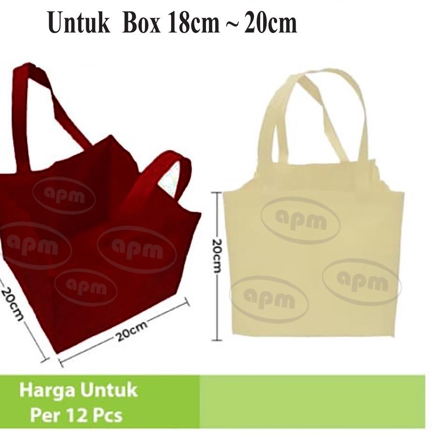 

☄ Tas Spunbond Kotak Ukuran 20cm x 20cm x 20cm ➫