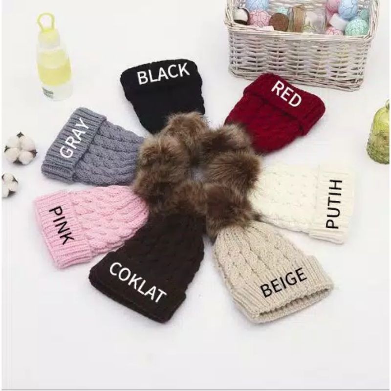 Topi rajut baby boy/baby girl