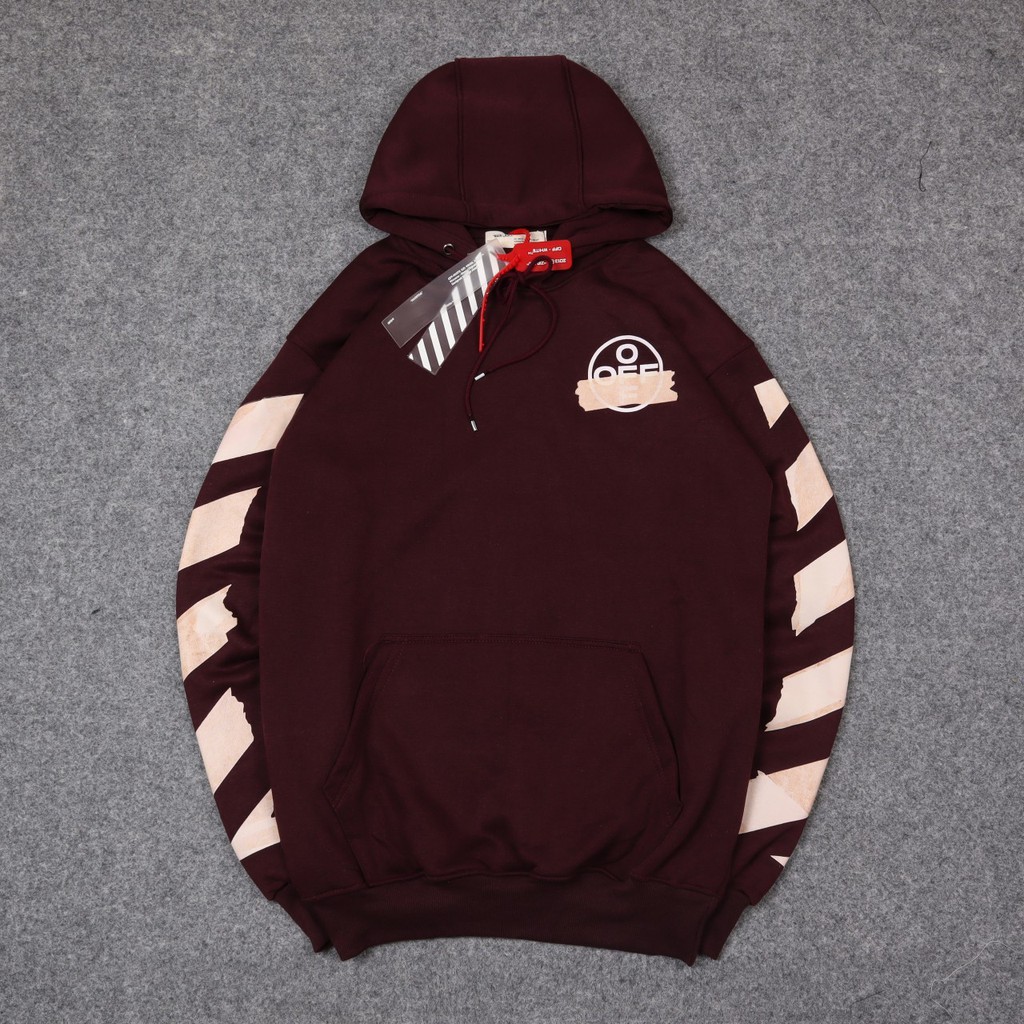 JAKET SWEATER HOODIE OFF TAPE UNISEX PREMIUM QUALITY