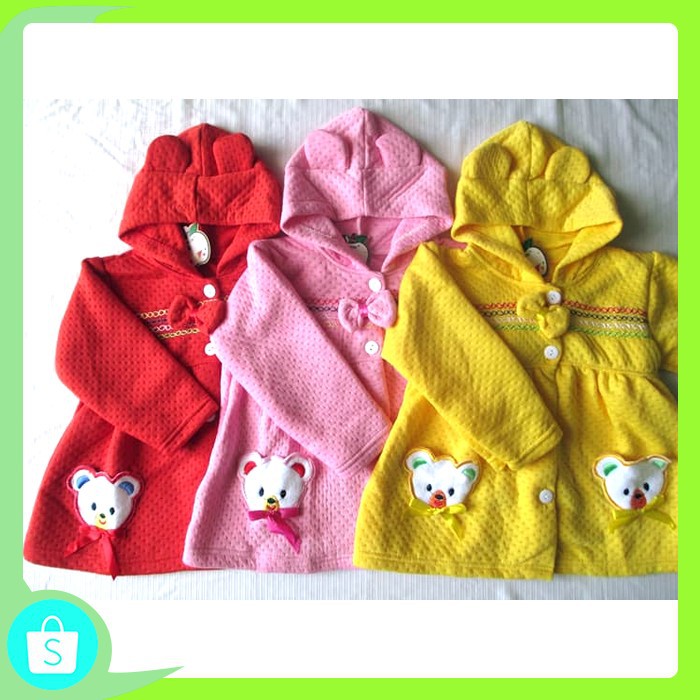 Jaket Bayi Karakter Hewan Lucu Pakaian Anak Laki Laki Perempuan