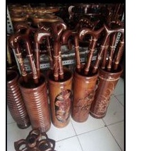 tongkat kayu - tongkat manula - tongkat kayu jati - toko kayu jati