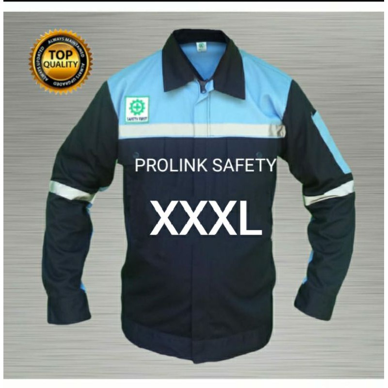 SEDANGKAN SAFETY JUMBO XXXL LINGKAR BADAN 130CM DONGKER BIRU MUDA